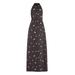 Polka-dot Printed Tie-neck Midi Dress