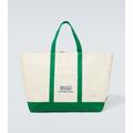 Logo Embroidered Canvas Tote Bag