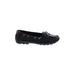 Marc Joseph New York Flats: Boat Shoes Chunky Heel Classic Black Print Shoes - Women's Size 7 - Almond Toe
