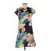 Glamorous Casual Dress - Shift: Blue Floral Dresses - Women's Size X-Small