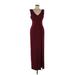 Likely Cocktail Dress - Maxi: Burgundy Dresses - Women's Size 8