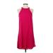 Cynthia Rowley TJX Casual Dress - A-Line Crew Neck Sleeveless: Pink Solid Dresses - Women's Size 2