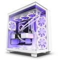 H9 Flow ATX Mid-Tower Case with Dual Chamber - White