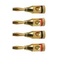 8 Pcs Speakers Banana Plug Connector Audio Speaker Plug Connector Banana Plug 4mm Banana Connector Gilded