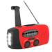 Carevas radio set Hand Crank /AM/NOAA Weather Power Bank Function Weather Alert Radio Alert Radio LED Sun Powered Hand Wemay 3 LED 2000mah Radios 3 LED Leeofty Powered Solar Radios Bank Smart (Red)