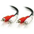 C2G/Cables To Go Legrand - C2G RCA Stereo Audio Cable RCA Audio Cable 25 ft RCA Cable Black RCA Extension Cable 1 Count C2G 40466