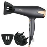 Pretfy Hairdryers Hair Dryer Ionic 1875W 2 Heat Fast Dry Speeds 3 Heat Fast Dry Diffuser Hair Care Blow Dryer Professional 2500W Hair Normal Curly Hair Curly Hair Includes Dryer Salon Quality