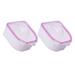 2 Pcs Manicure Hand Soak Bowl Nail Polish Remover Supplies off Tray Acrylic Soaking