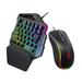 HXSJ Keyboard suit One Handed Mouse Wired 2 USB Mouse Combo V500 Keypads J300 Mouse Keypad Wired mewmewcat Suit One ERYUE V500 Pads J300 Mouse pad Wired Mouse keypads Mouse QISUO one-handed mouse set