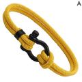 Beach Style Surfing Milan Rope Bracelet U-shaped Horseshoe Buckle Rope Bracelets Suitable Jewelry For Couple Summer Bracelet X6H1