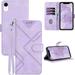 for iPhone XR Wallet Case Card Holder Leather Kick-Stand Flip Cases for iPhone XR Wrist Strap for iPhone XR Case Wallet Magnetic Closure Shockproof Protective Cover for iPhone XR (Purple)