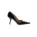 Prada Heels: Pumps Stilleto Cocktail Party Black Print Shoes - Women's Size 39 - Pointed Toe