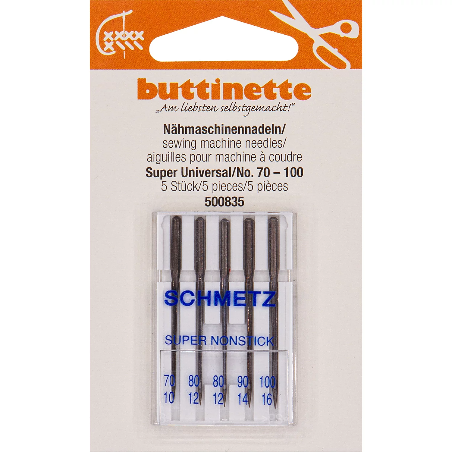 buttinette Aiguilles à coudre "Super Universal
