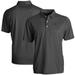 Men's Cutter & Buck Black Carolina Panthers Big Tall Pike Eco Symmetry Print Stretch Recycled Polo
