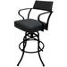 Carolina Black Swivel Tilt Counter 26" or Bar 30" Metal Bar Stool