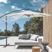BONOSUKI 10ft Cantilever-Offset Patio Hanging Umbrella UV Protection