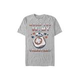 Men's Big & Tall Bb My Valentine Tops & Tees by Mad Engine in Athletic Heather (Size XLT)