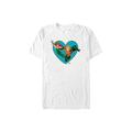 Men's Big & Tall Aqua Love Tops & Tees by Mad Engine in White (Size 4XL)