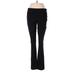 7th Avenue Design Studio New York & Company Casual Pants - Low Rise Skinny Leg Boot Cut: Black Bottoms - Women's Size Small