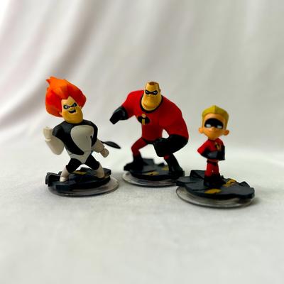 Disney Video Games & Consoles | Disney Incredibles Infinity Figure 3 Piece Lot Guc. | Color: Red/Yellow | Size: Os