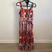 Anthropologie Dresses | Anthropologie Floral Back-Cut Maxi Dress | Color: Purple/Red | Size: 6