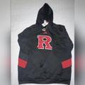 Adidas Jackets & Coats | Adidas Indiana Rutgers Men’s Black Hoodie Sweatshirt - Ncaa - Men’s Size Large | Color: Black | Size: L