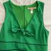 Anthropologie Dresses | Anthropologie Green Front Tie A-Line Dress | Color: Green | Size: M