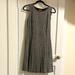 Tory Burch Dresses | Like New Tory Burch Gray Metallic Wool Blend Pleated Dress (Size 4) | Color: Gray/Silver | Size: 4