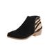 Free People Shoes | Dv Dolce Vita Free People Tiger Stripe Suede Ankle Boots | Color: Black/Tan | Size: 8.5
