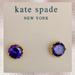 Kate Spade Jewelry | New Kate Spade Delicate Statement Earrings On Sale-Bundle For Additional Saving | Color: Gold/Purple | Size: Approx. 0.35" In Diameter