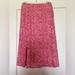 Anthropologie Skirts | Anthropologie Pink And White Floral Midi Skirt | Color: Pink/White | Size: 4