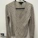 Ralph Lauren Sweaters | Cashmere Silver Ralph Lauren V Neck Sweater Size M | Color: Gray | Size: 4