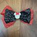 Disney Accessories | Big Disney Minnie Mouse Hair Bow | Color: Black/Red | Size: Osg