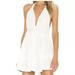 Free People Dresses | Free People Sail Away Halter Dress Smocked Button Endless Summer Tunic White S | Color: White | Size: S