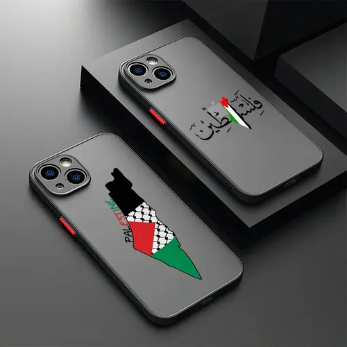 Matt transparenter Fall Palästina Flagge Karte Pass für Samsung A73 A72 A71 A53 A52 A51 A33 A32 A31 A30 A23 A22 A14 4G 5G Abdeckung