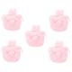 Didiseaon 5pcs Cosmetics Storage Bag Cosmetics Organizer Bag Fluffy Cosmetic Bags Fluffy Makeup Bag Toiletry Organizer Travel Toiletry Ladies Wallet Pink Rabbit Suitcase Miss Plush