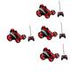 Vaguelly 4 Sets Wireless Remote Control Car Vehicles Cars Toys Kids Rc Off- Road Car Remote Control Excavator Truck Off- Road Car Toy Rc Toys Waterproof Rc Truck Child Suv Red Off-road Abs