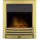 Adam Eclipse Electric Fire in Brass with Remote Control