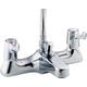 Deva DLT106 Lever Action Chrome Deck Mounted Bath Shower Mixer 3 inch Lever