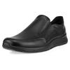 Slipper ECCO "IRVING", Herren, Gr. 39, schwarz, Glattleder, sportlich, Schuhe, Business Schuh, Halbschuh mit praktischen Stretcheinsätzen