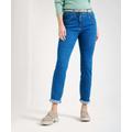 5-Pocket-Jeans RAPHAELA BY BRAX "Style LAURA NEW" Gr. 40K (20), Kurzgrößen, grau (stein) Damen Jeans 5-Pocket-Jeans