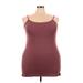 Torrid Tank Top Burgundy Print Scoop Neck Tops - Women's Size 4X Plus