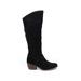Lucky Brand Boots: Black Solid Shoes - Women's Size 6 - Round Toe