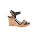 Cordani Wedges: Brown Print Shoes - Women's Size 37 - Open Toe