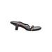 Gucci Sandals: Slip-on Kitten Heel Casual Black Solid Shoes - Women's Size 36.5 - Open Toe