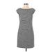 Laundry by Shelli Segal Casual Dress - Sheath: Gray Marled Dresses - Women's Size 4