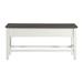 Picket House Furnishings Jamison Storage Counter Dining Bench In Gray Solid + Manufactured Wood in Brown/White | 24 H x 50 W x 15 D in | Wayfair