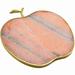 Godinger Silver Art Co Pink Marble Apple Cheese Board Marble | 10.5 H x 9.25 W x 0.65 D in | Wayfair 50623