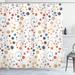 East Urban Home Grunge Polka Dots Spots Backdrop Motif Retro Nostalgic Aesthetic Image Shower Curtain Set Polyester | 84"H x 69"W | Wayfair