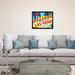 Ebern Designs Las Vegas Welcome Sign, Las Vegas Nevada - Canvas Photograph Print Canvas, Wood | 19.125 H x 23.125 W x 0.75 D in | Wayfair